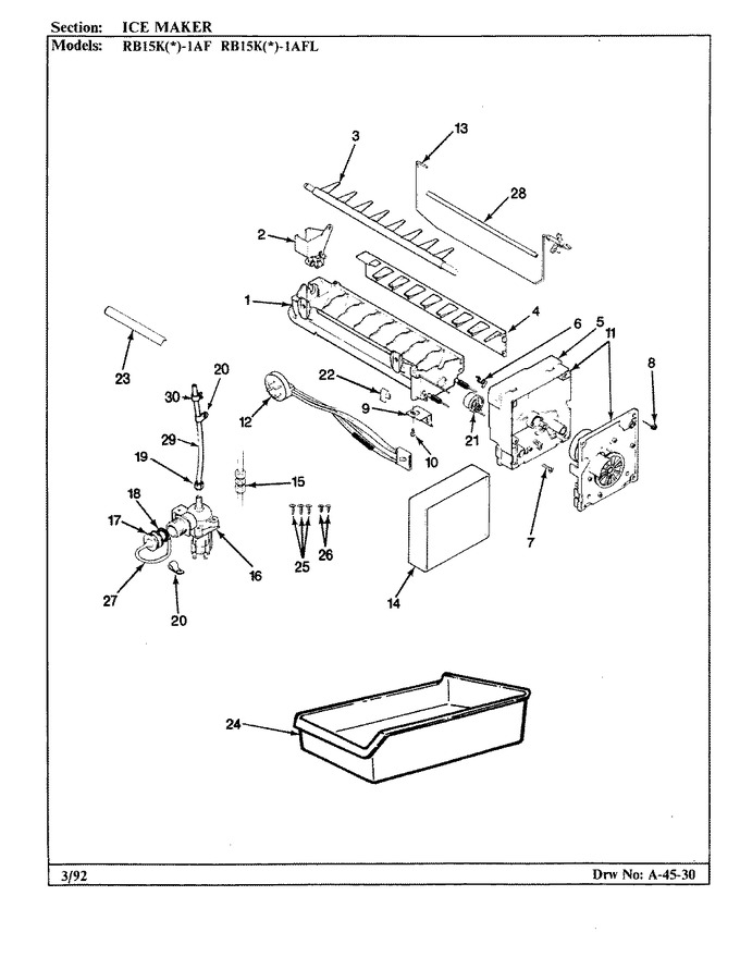 Diagram for RB15KA-1AF (BOM: BG11C)