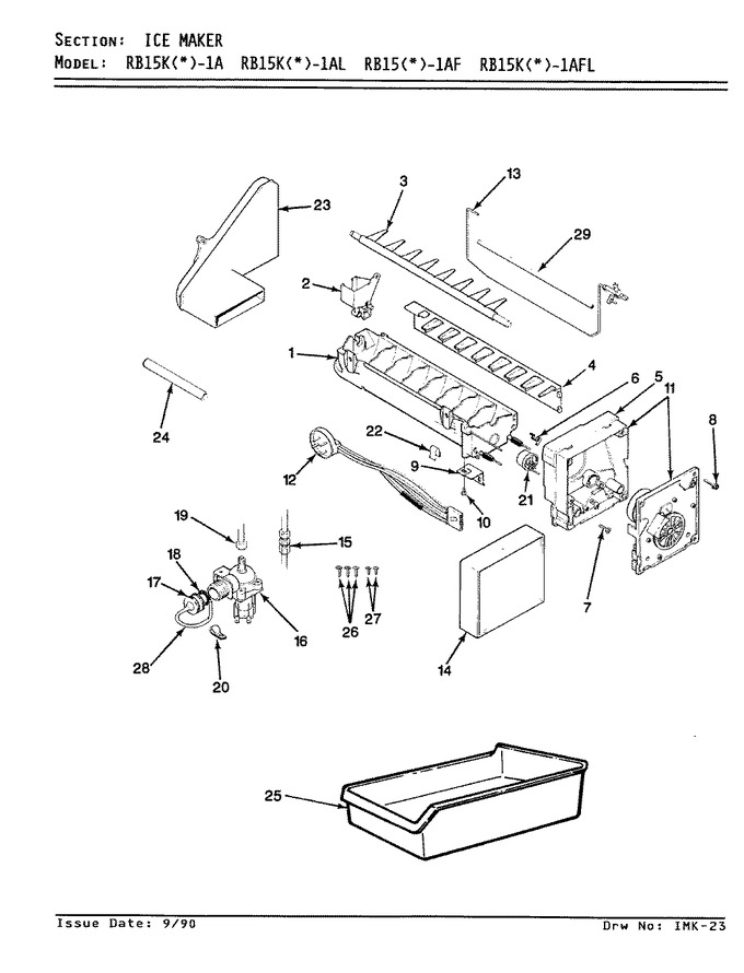 Diagram for RB15KA1AF (BOM: AG03B)