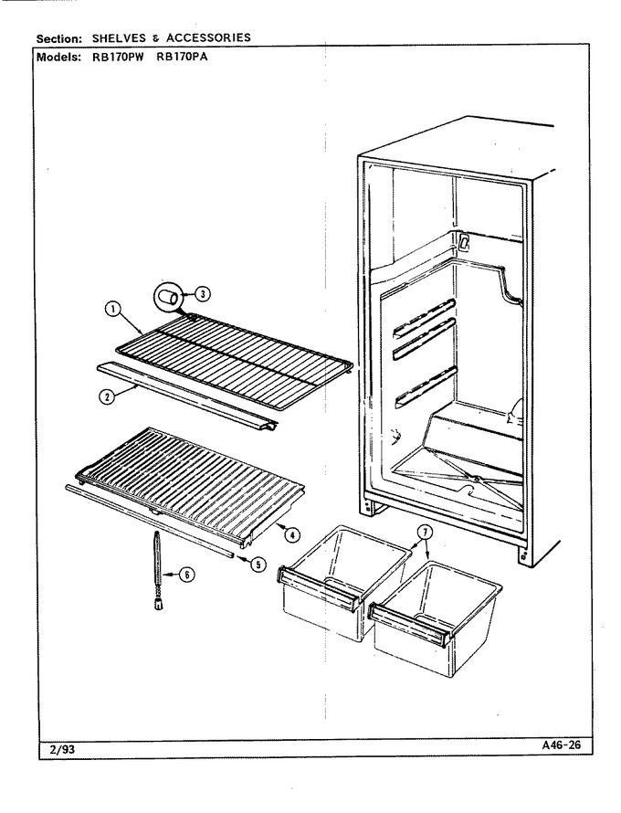 Diagram for RB170PW (BOM: DG25A)