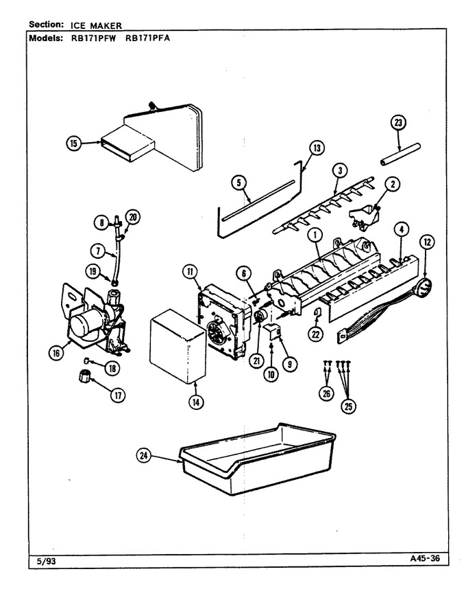 Diagram for RB171PFA (BOM: DG29A)