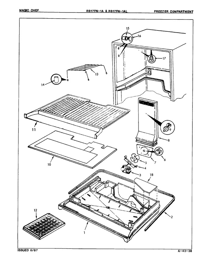 Diagram for RB17FA-1AL (BOM: 7C15B)