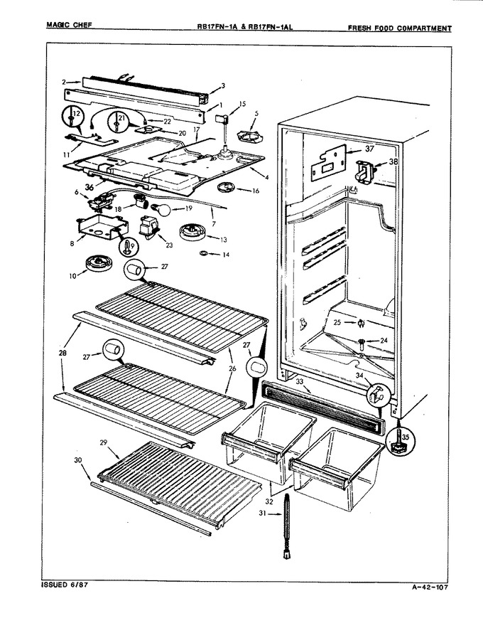 Diagram for RB17FA-1AL (BOM: 8C47B)