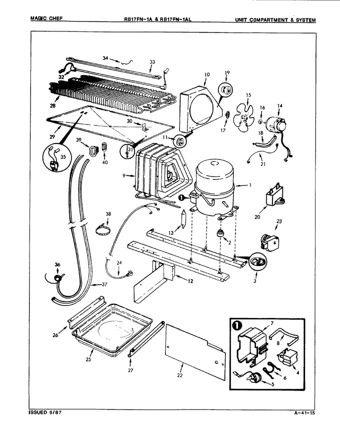 Diagram for RB17FA-1AL (BOM: 8C47B)