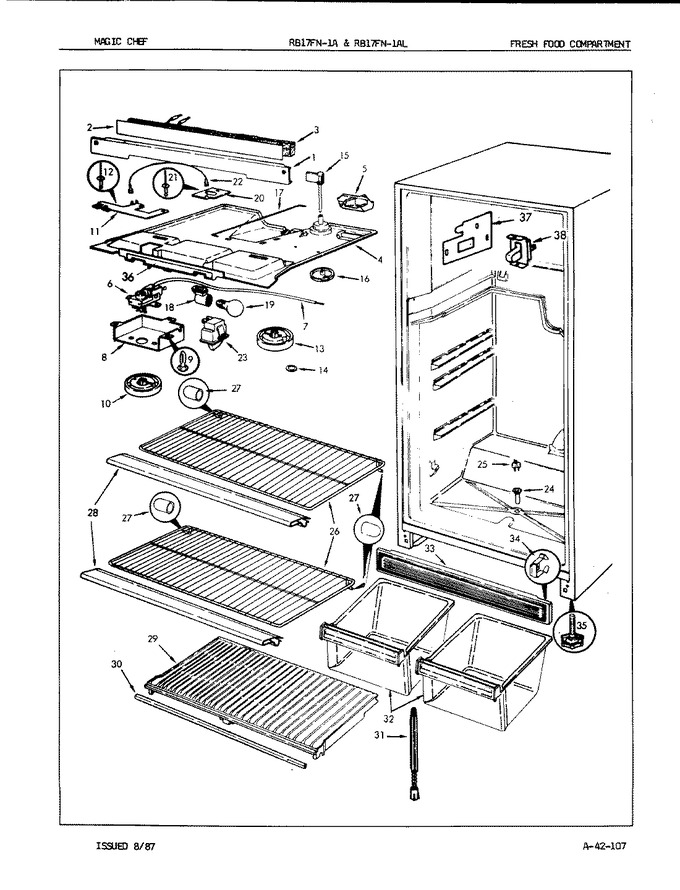 Diagram for RB17FA-1A (BOM: 7C35A)