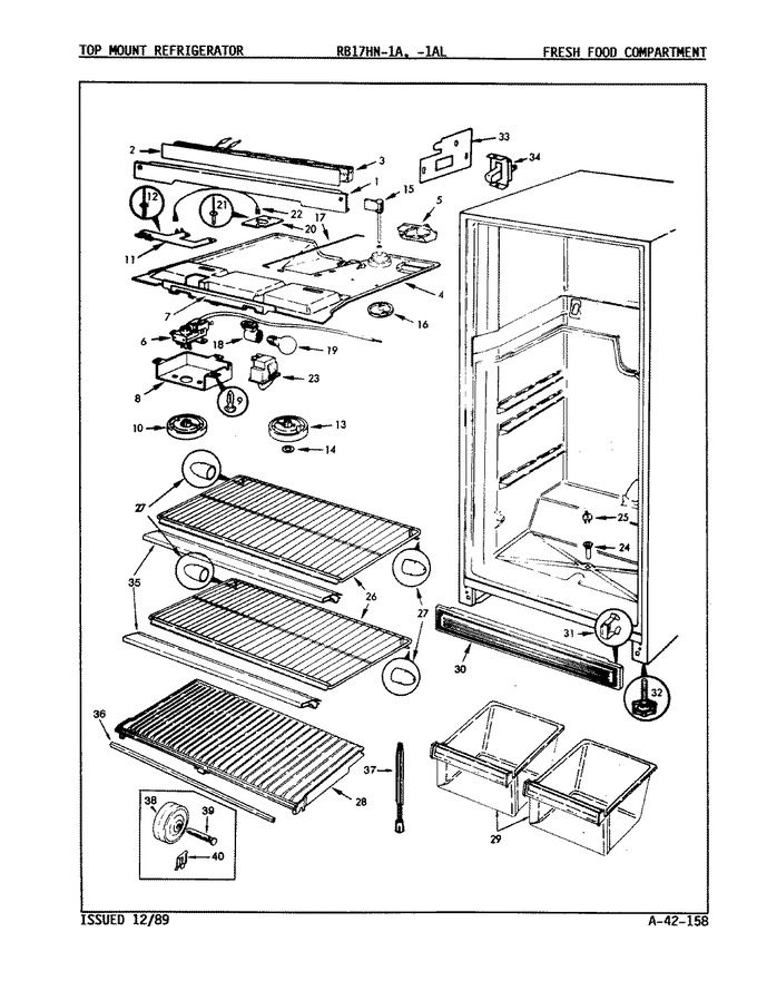 Diagram for RB17HA-1A (BOM: 8C61A)