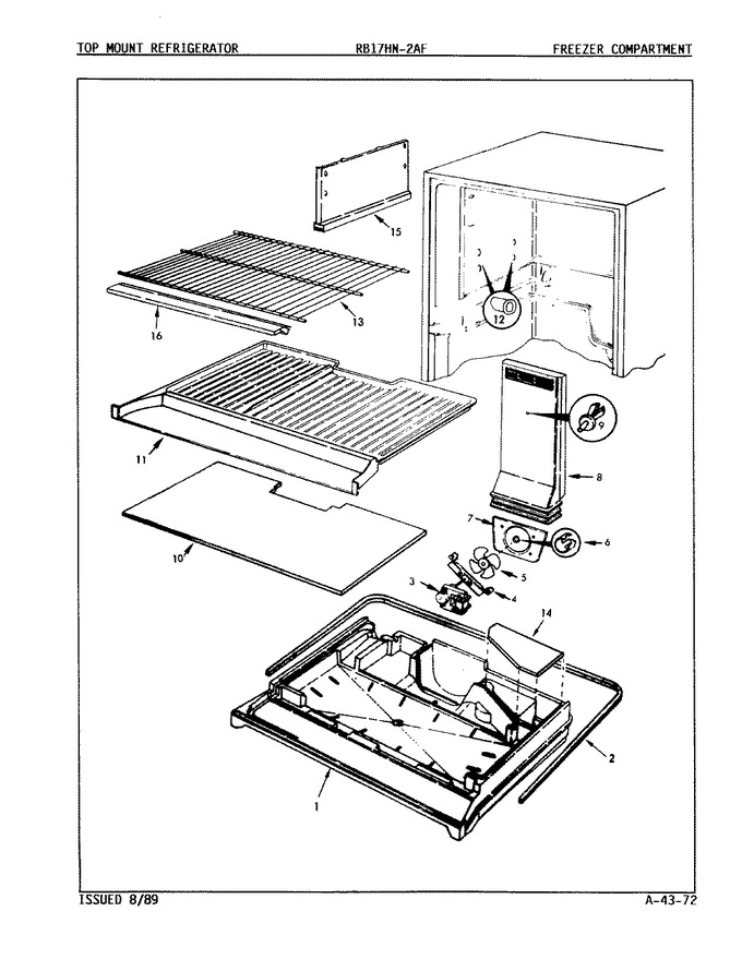 Diagram for RB17HA2AF (BOM: 8C63A)