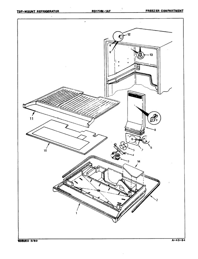 Diagram for RB17HA1AF (BOM: 8C62A)