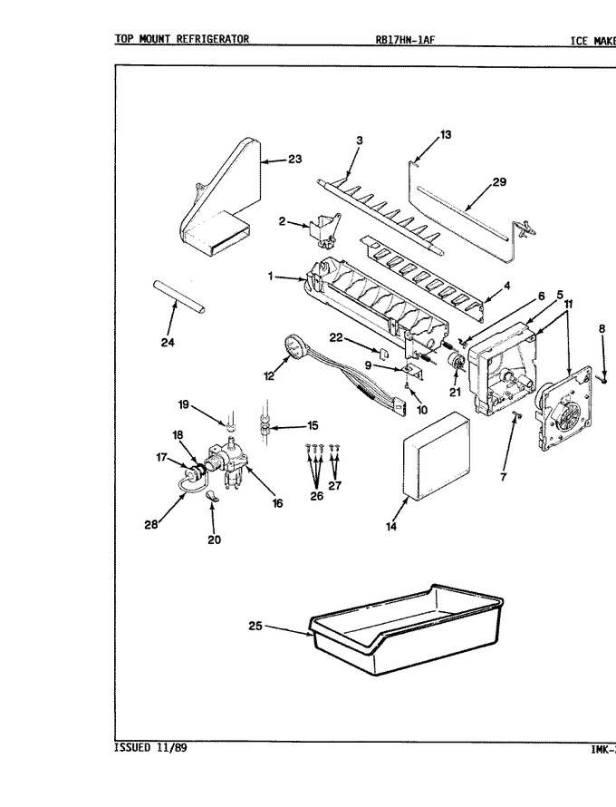 Diagram for RB17HA1AF (BOM: 9B51A)