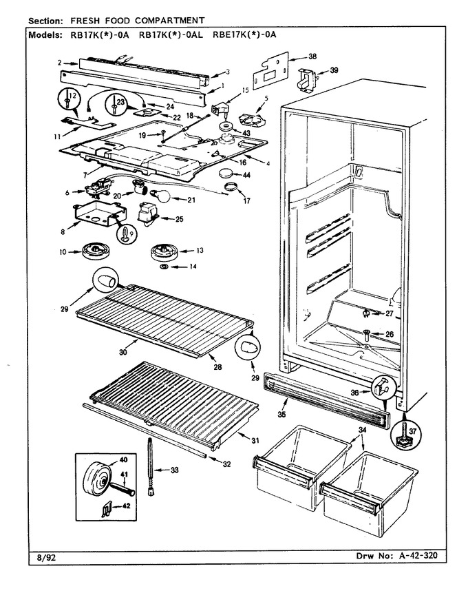 Diagram for RB17KA-0A (BOM: BG25A)