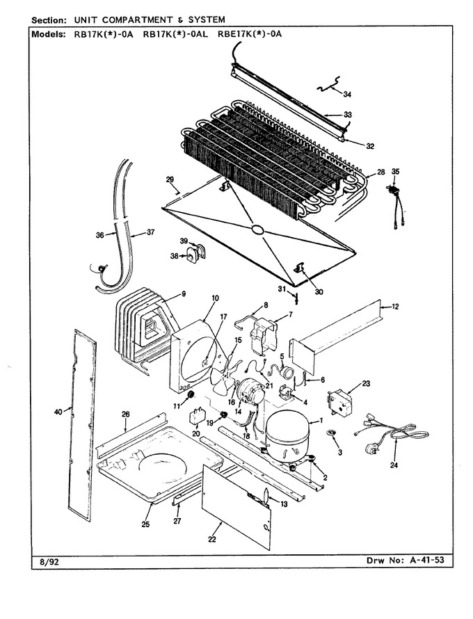 Diagram for RB17KA-0A (BOM: BG25A)