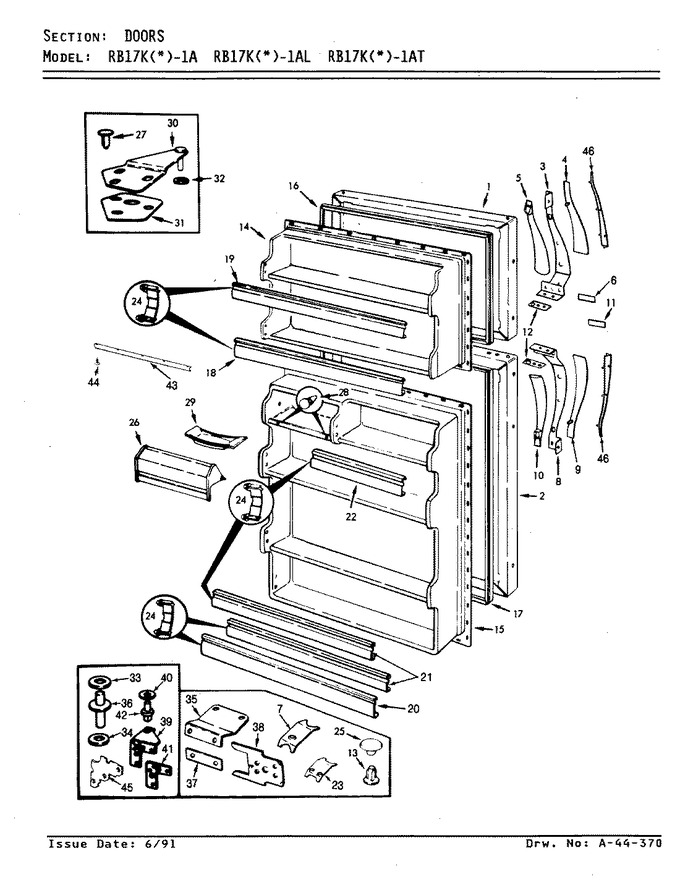 Diagram for RB17KA-1AT (BOM: BL21A)