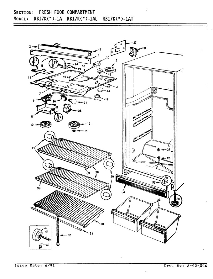 Diagram for RB17KA-1AL (BOM: AG22B)