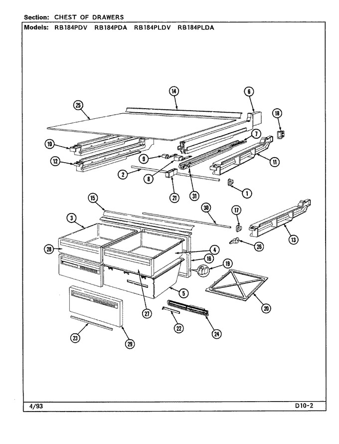 Diagram for RB184PLDA (BOM: DG45A)