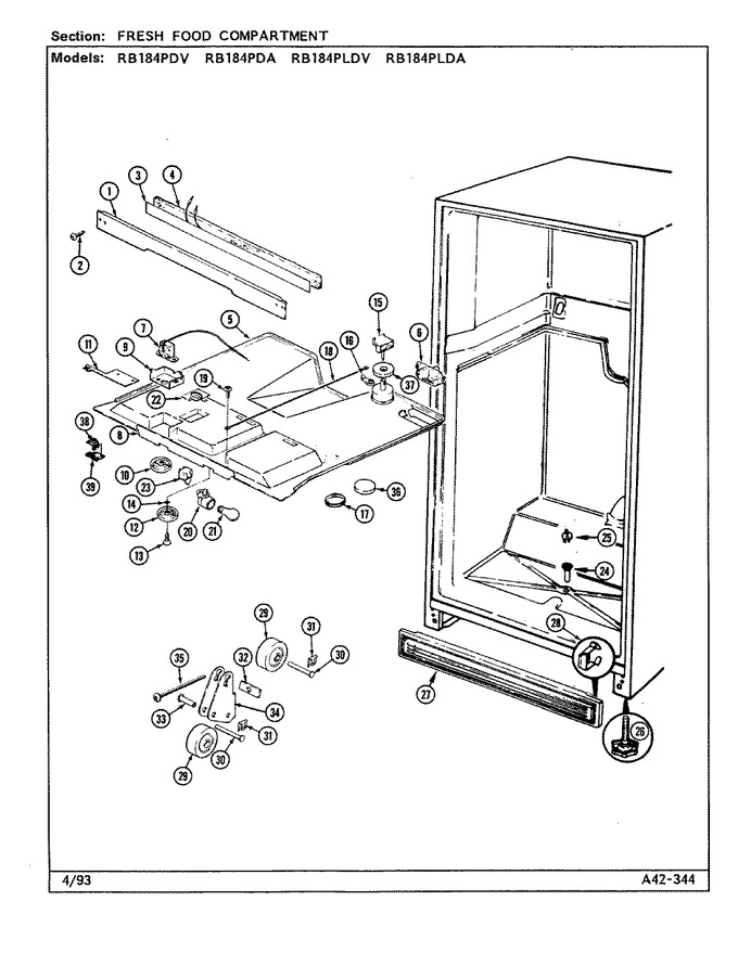 Diagram for RB184PDV (BOM: DG42A)