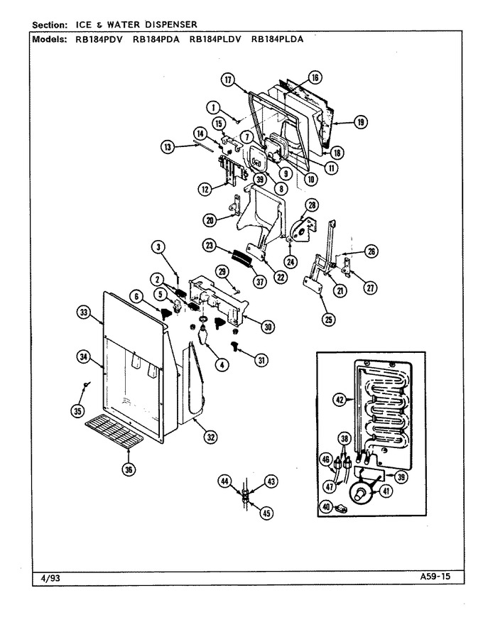 Diagram for RB184PDV (BOM: DG42A)