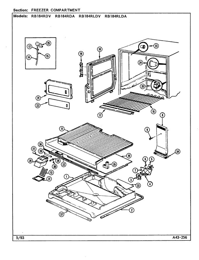 Diagram for RB184RLDA (BOM: DG49A)