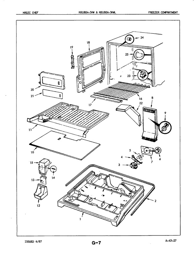 Diagram for RB18EA-3AWL (BOM: 7B03B)