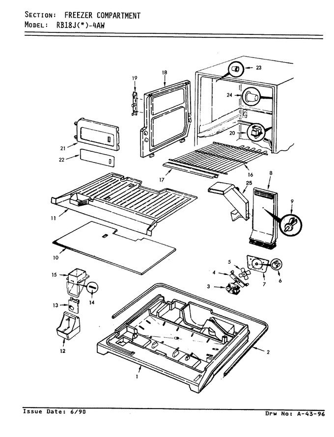 Diagram for RB18JA-4AW (BOM: 9A32B)
