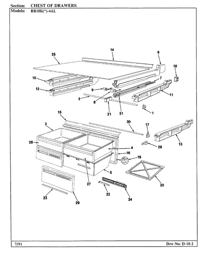 Diagram for RB18KN-4AL (BOM: BG45A)