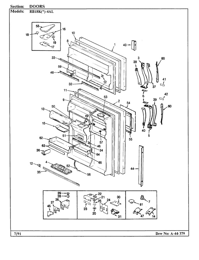Diagram for RB18KA-4AL (BOM: BG45A)