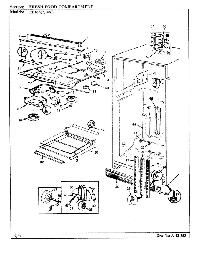 Diagram for RB18KA-4AL (BOM: BG45A)