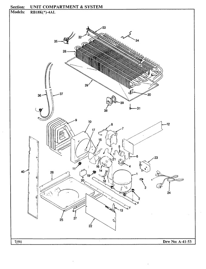 Diagram for RB18KA-4AL (BOM: BG45A)
