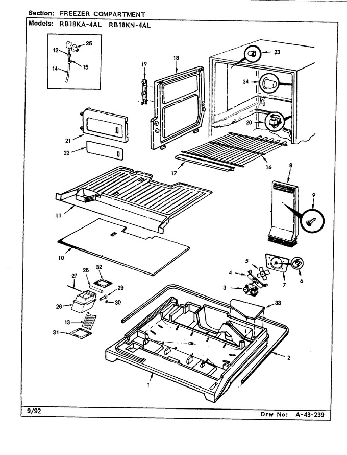 Diagram for RB18KN-4AL (BOM: BG44C)