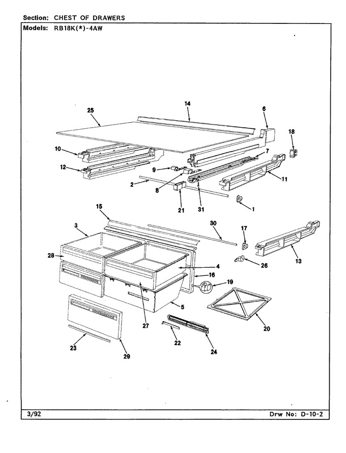 Diagram for RB18KA-4AW (BOM: BG43A)