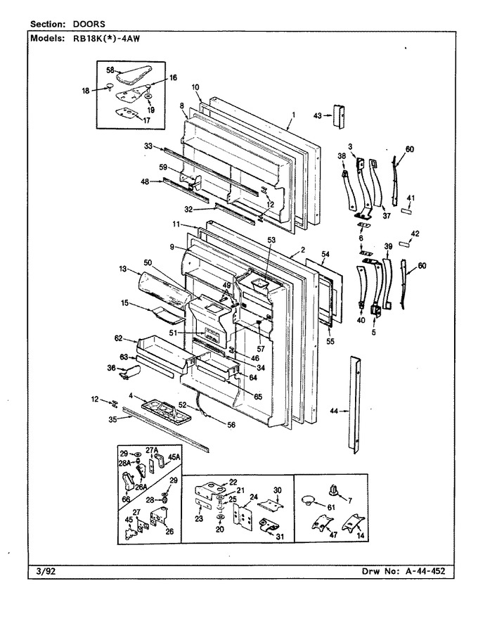 Diagram for RB18KA-4AW (BOM: BG43A)