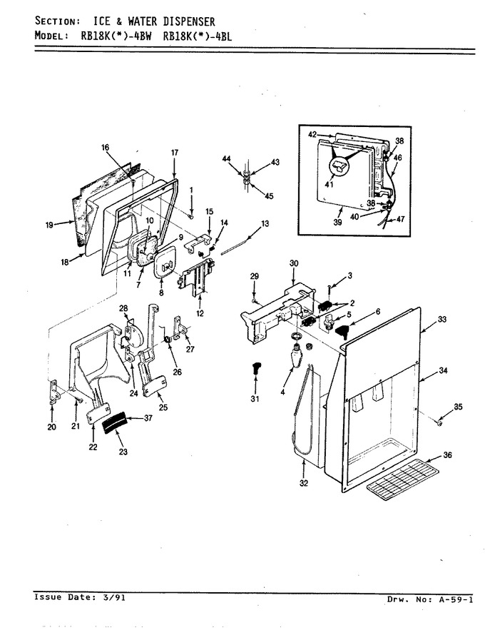Diagram for RB18KN-4BW (BOM: BG46A)