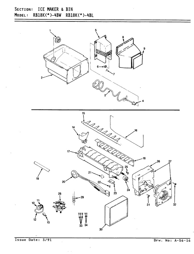 Diagram for RB18KA-4BL (BOM: BG47A)