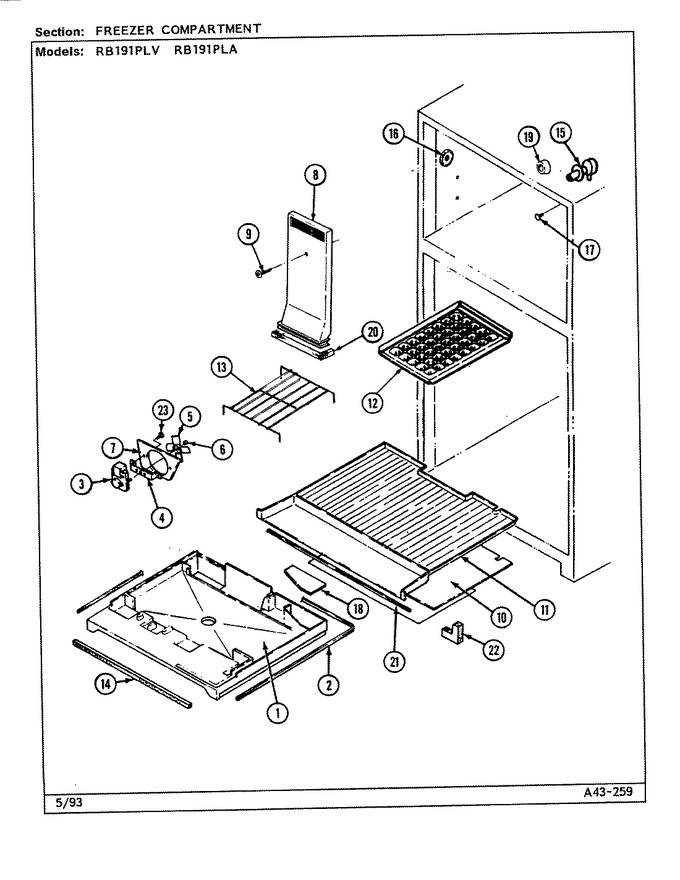 Diagram for RB191PLA (BOM: DE78A)