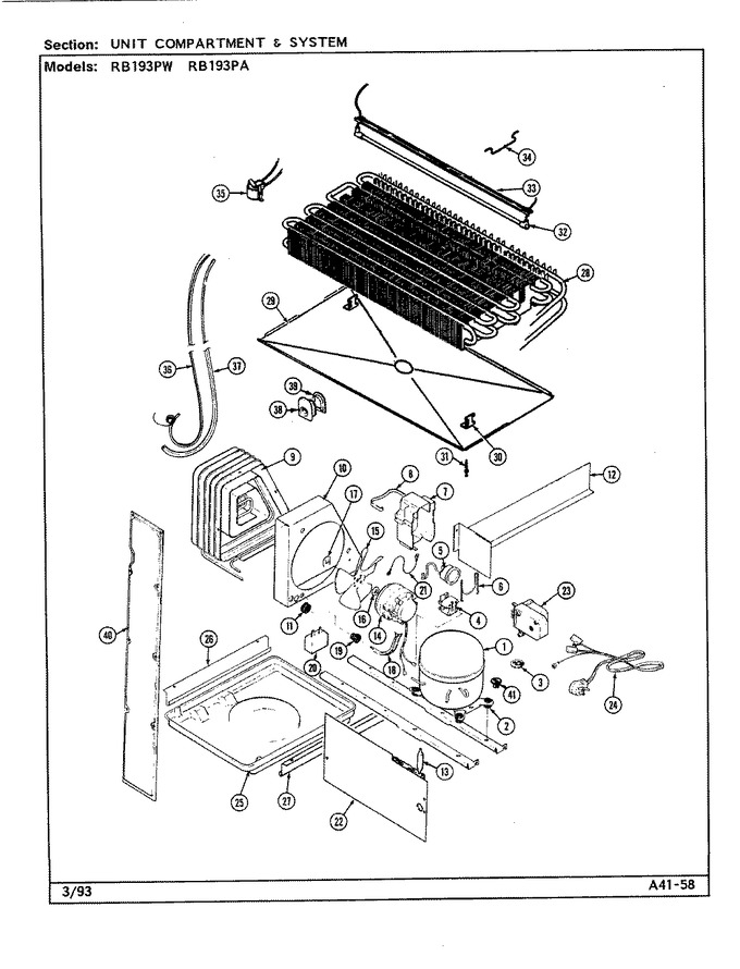 Diagram for RB193PA (BOM: DE74A)