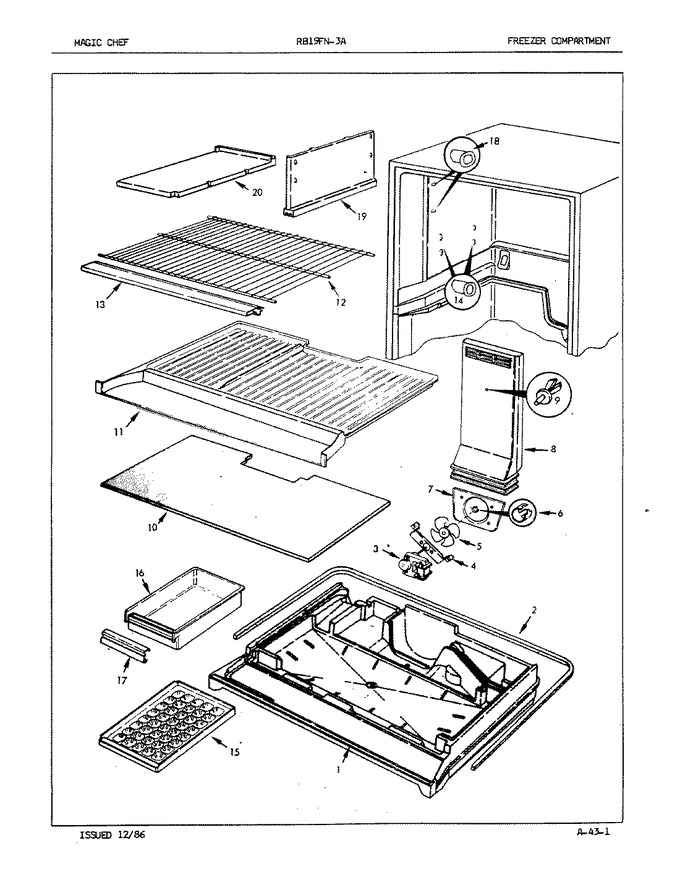 Diagram for RB19FA-3A (BOM: 5E77A)