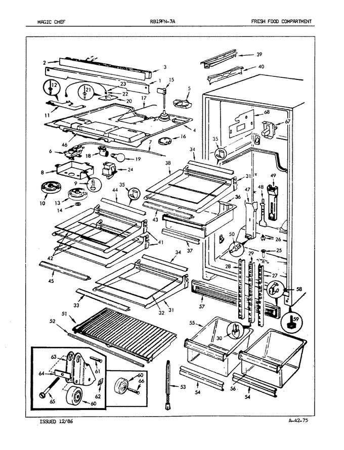 Diagram for RB19FA-3A (BOM: 7C19A)