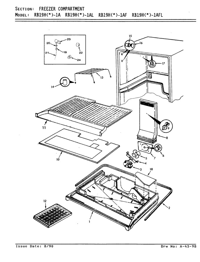 Diagram for RB19HA-1AFL (BOM: 8C66B)