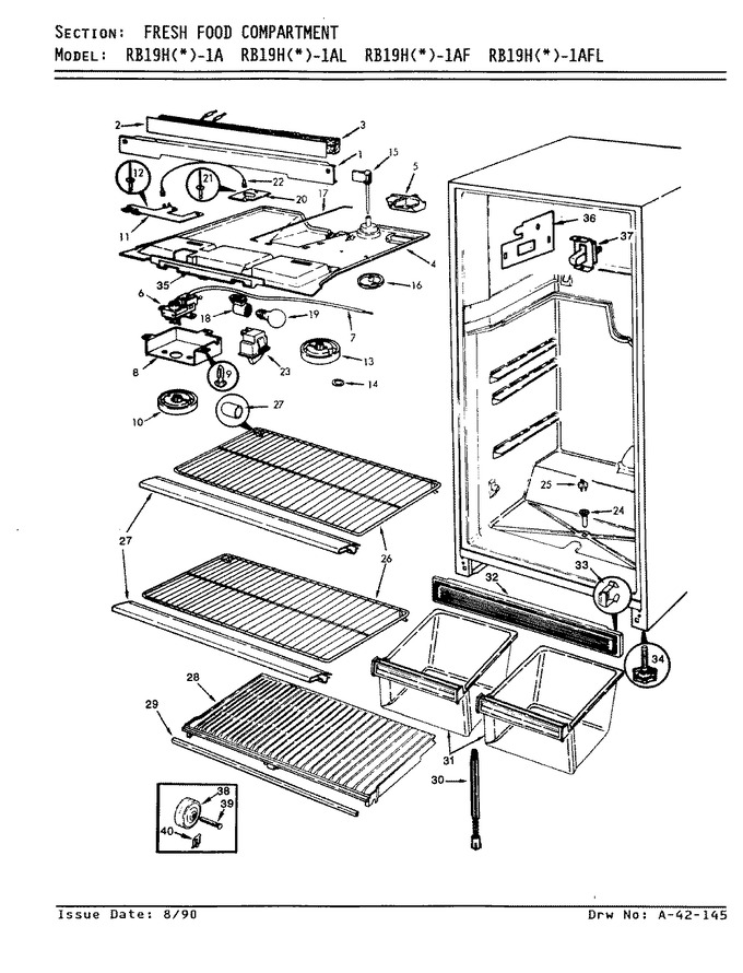 Diagram for RB19HA-1AL (BOM: 8C69B)