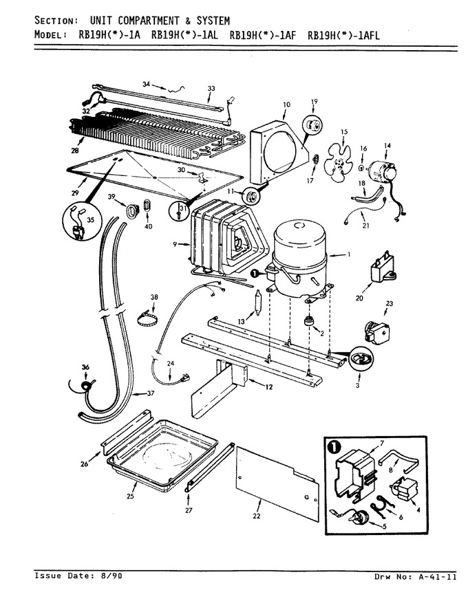 Diagram for RB19HA-1A (BOM: 8C69A)