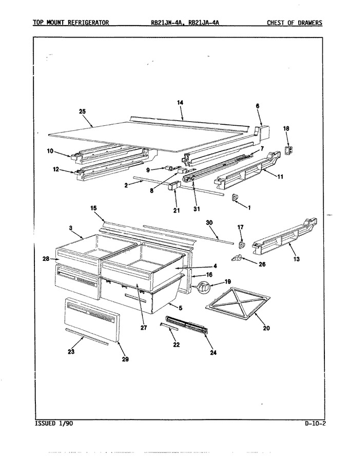 Diagram for RB21JA-4A (BOM: 9A24C)