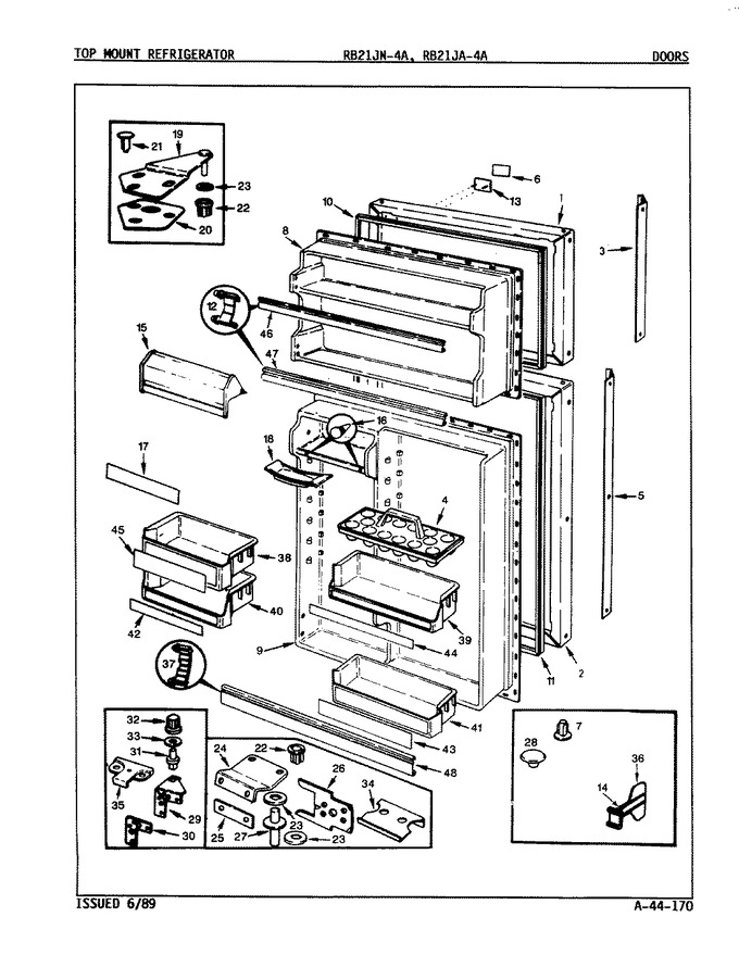 Diagram for RB21JA-4A (BOM: 9A23C)