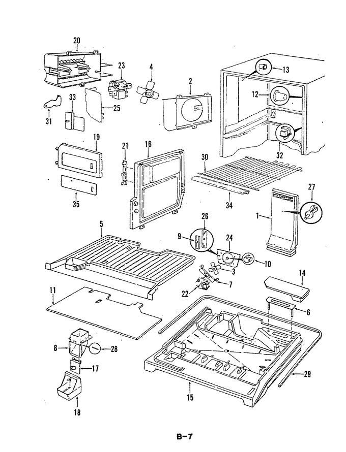 Diagram for RB23EA-3PW (BOM: 5B70A)
