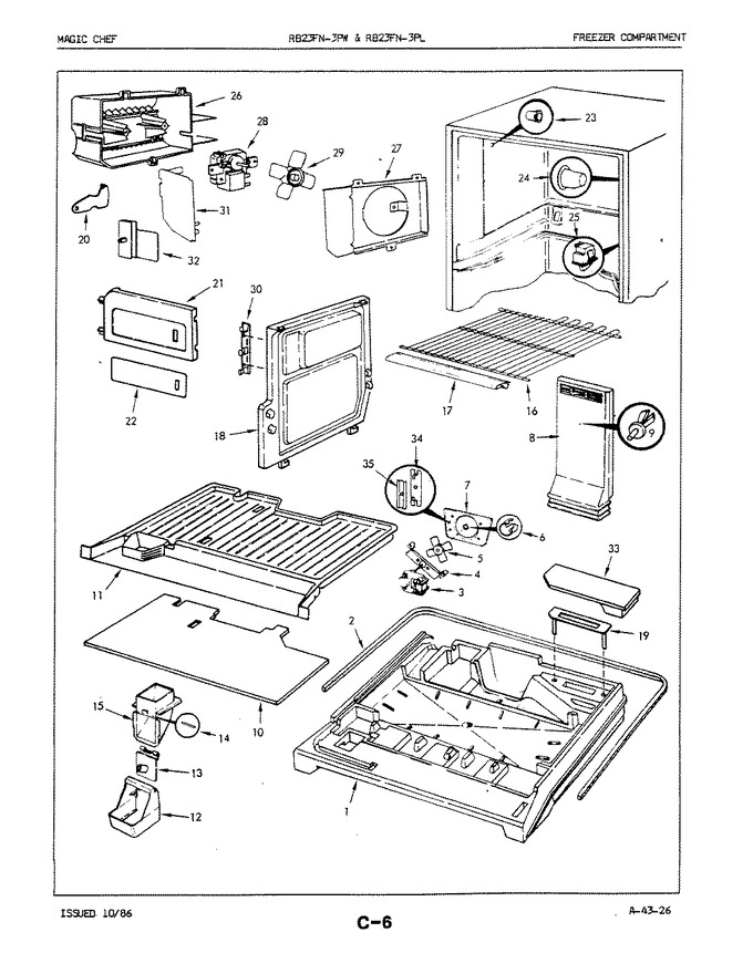 Diagram for RB23FA-3PW (BOM: 5E80A)