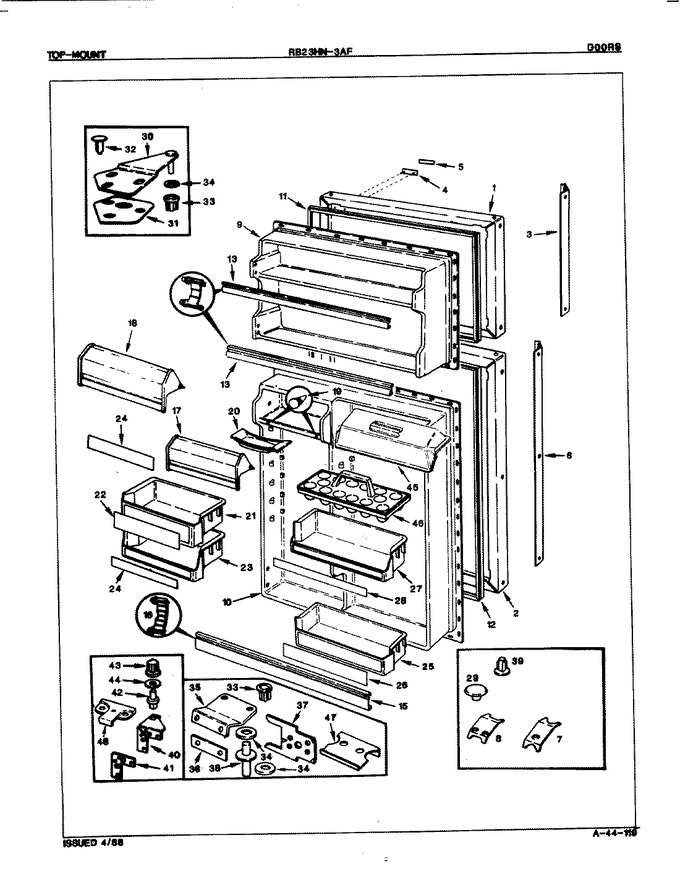 Diagram for RB23HA-3AF (BOM: 7D30A)