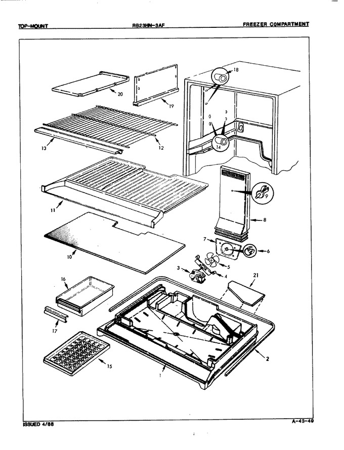Diagram for RB23HA-3AF (BOM: 7D30A)