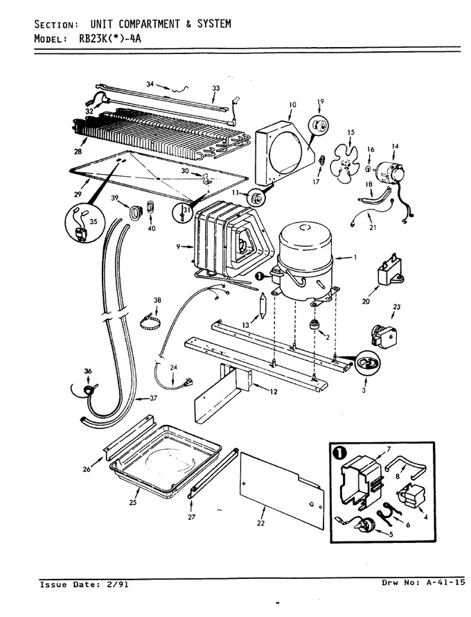 Diagram for RB23KA-4A (BOM: AG95B)