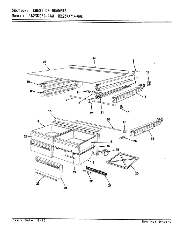 Diagram for RB23KA-4AW (BOM: AG98C)