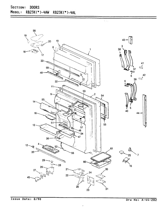 Diagram for RB23KA-4AW (BOM: AG98B)