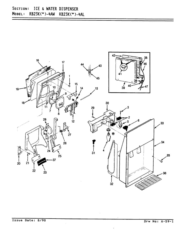 Diagram for RB23KA-4AL (BOM: AG96B)