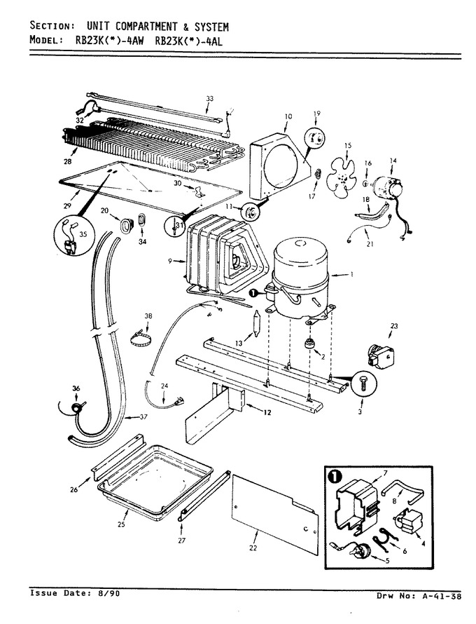 Diagram for RB23KA-4AW (BOM: AG98C)