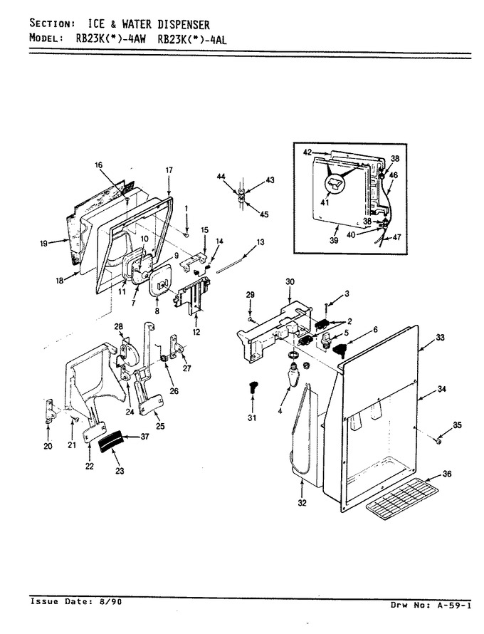 Diagram for RB23KA-4AL (BOM: AG99C)